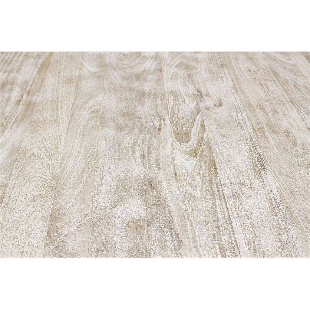 58" Round Solid Mango Wood Dining Table O3374