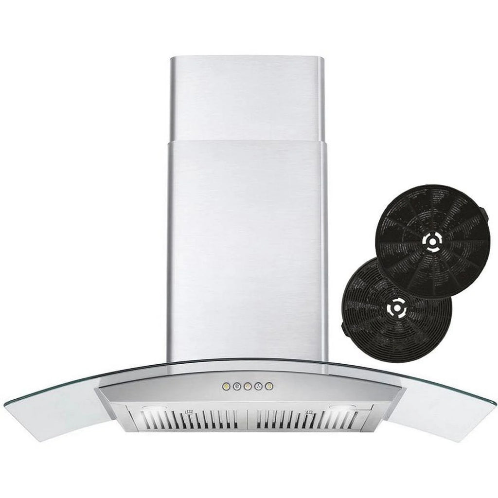 36" 380 CFM Ductless Wall Mount Range Hood in Stainless Steel M423755