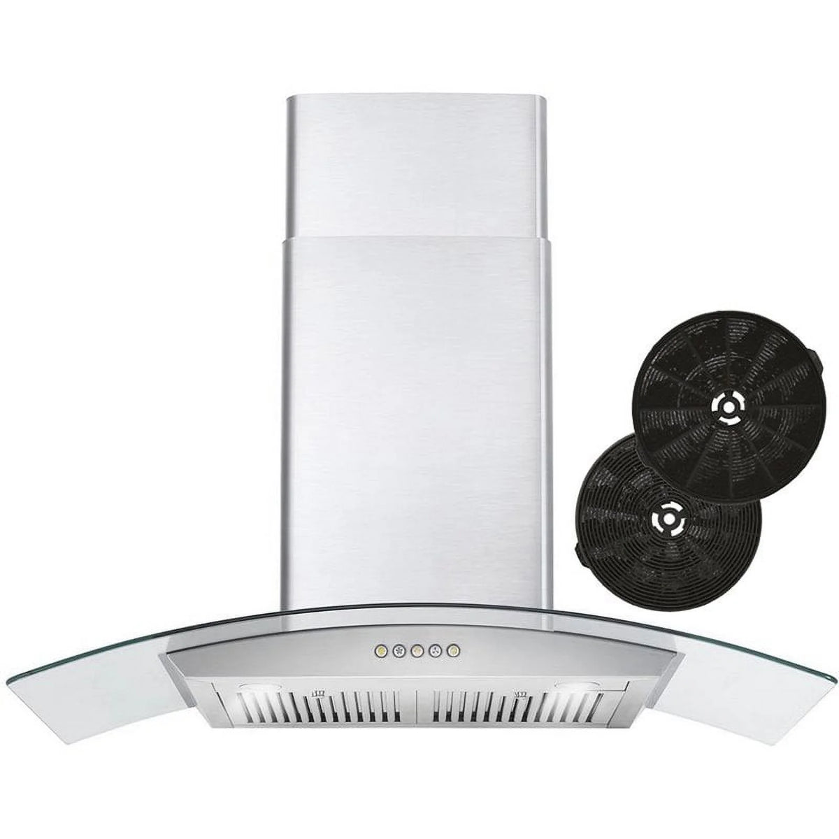 36" 380 CFM Ductless Wall Mount Range Hood in Stainless Steel M423755