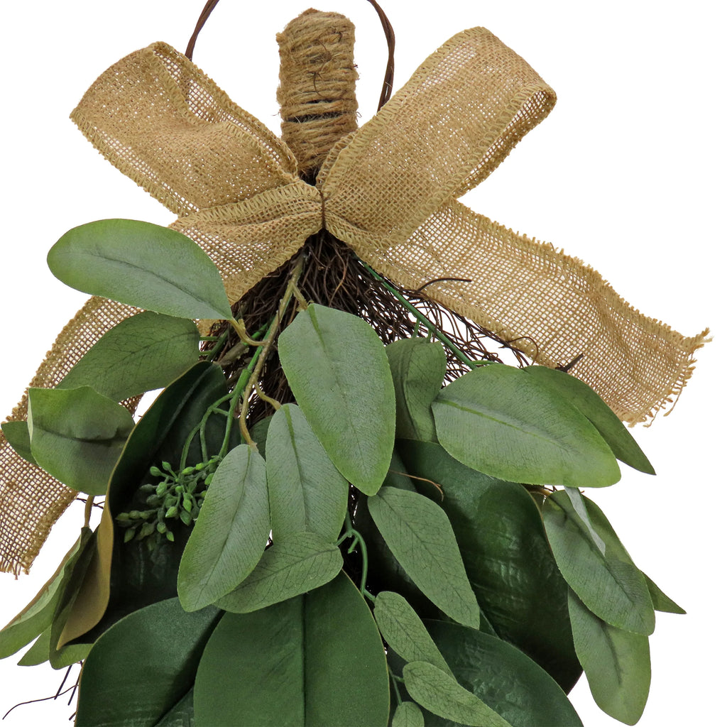 26" Eucalyptus and Magnolia Leaf Swag A43449