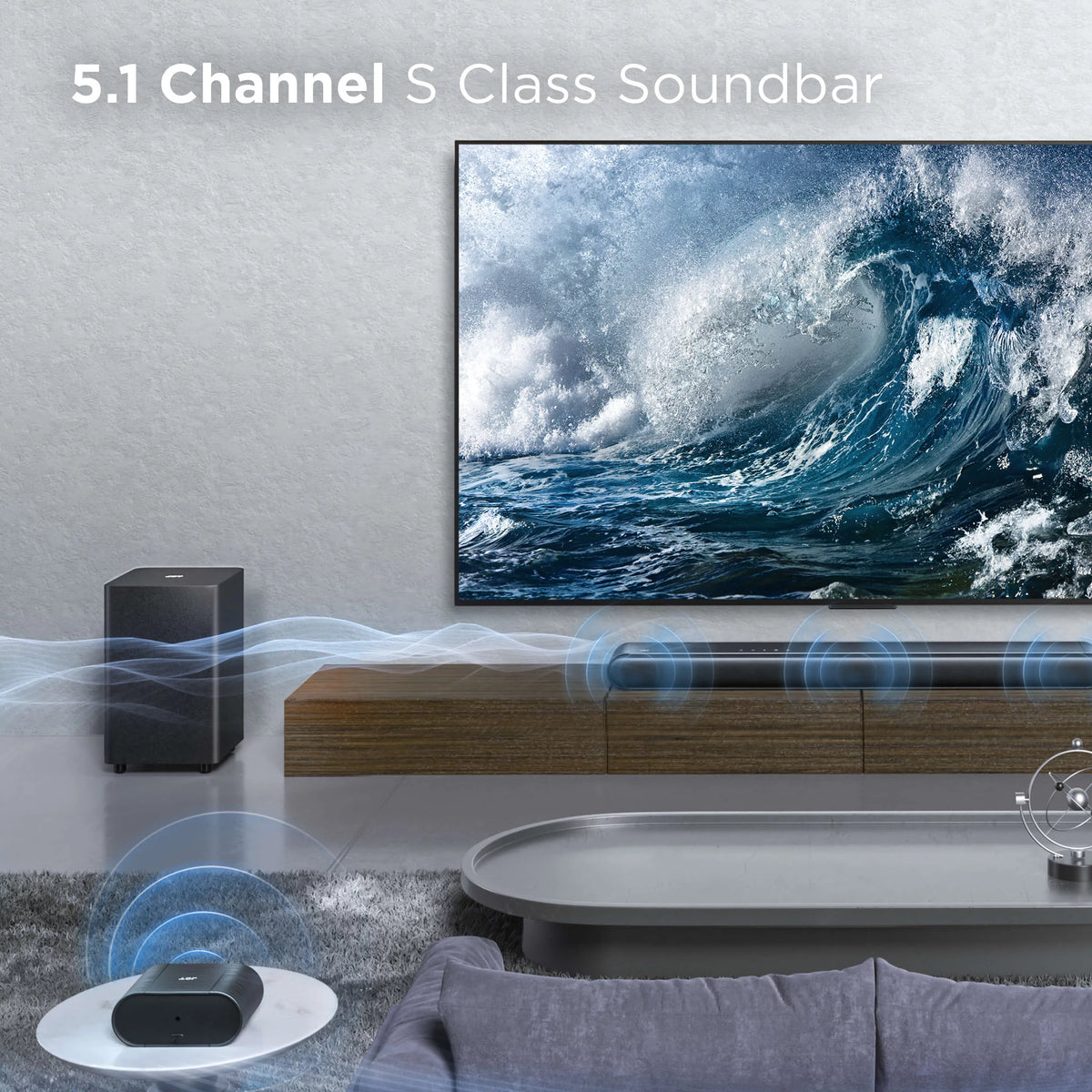 5.1 Channel Sound Bar with Wireless Subwoofer L9479