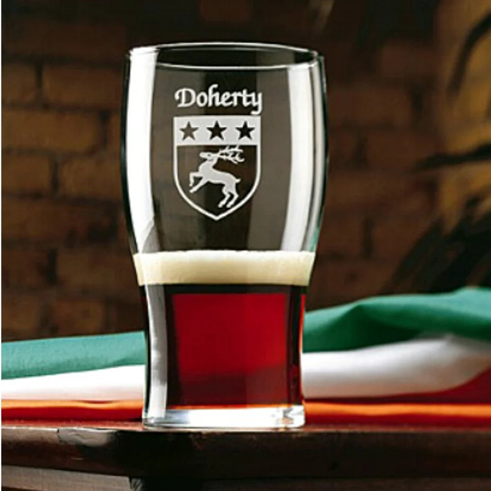 Irish Coat of Arms Tavern Glasses Set of 4 S179600