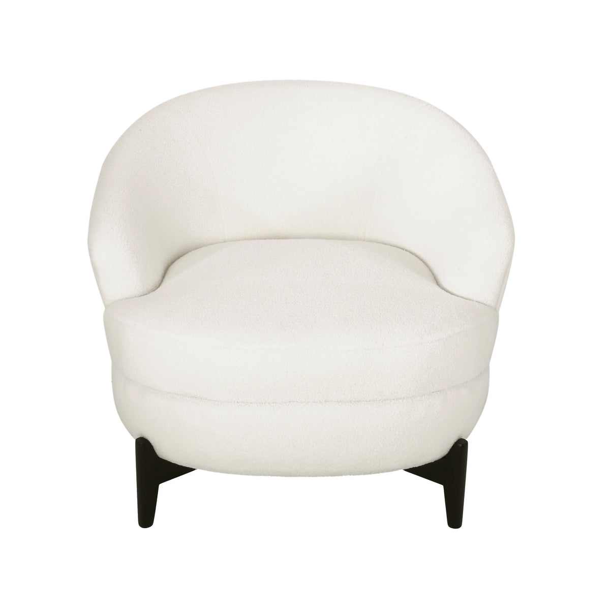 Contemporary Boucle Upholstered Club Chair T944761