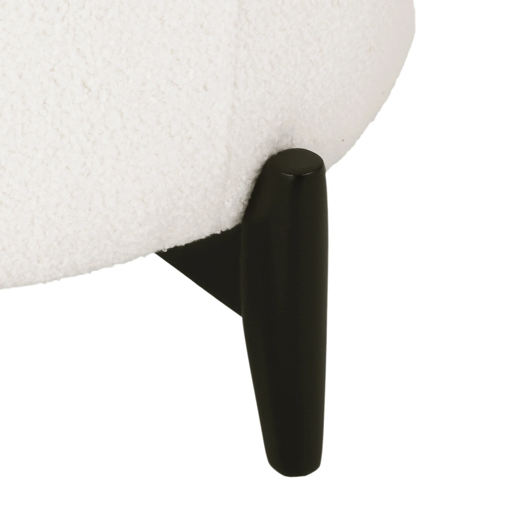 Contemporary Boucle Upholstered Club Chair T944761