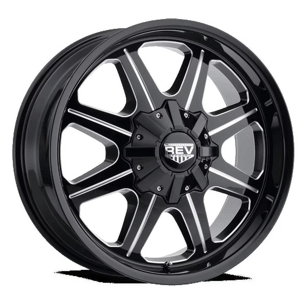 17x9 Black Machined Lip Wheels J6853