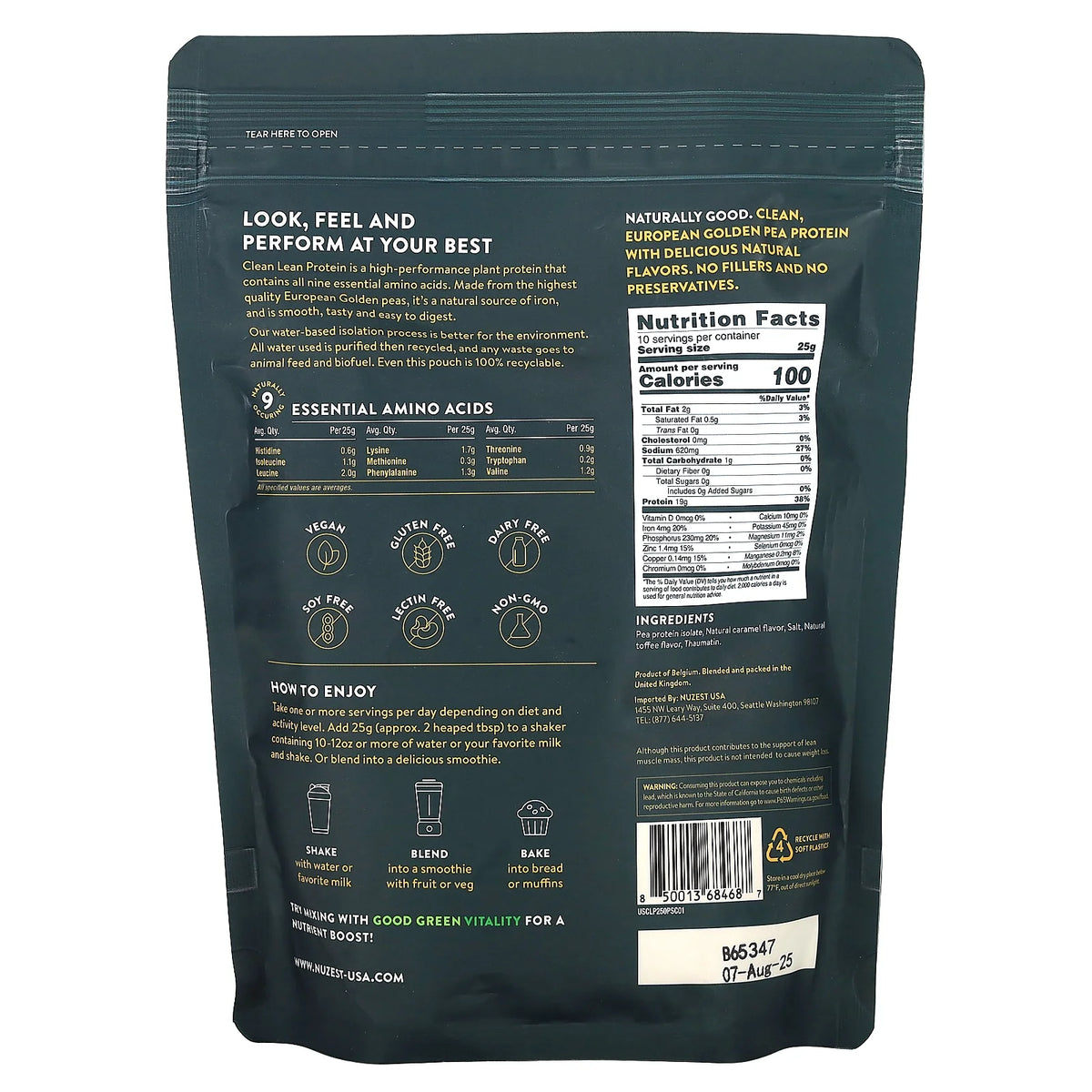 Clean Lean Protein Salted Caramel 8.8 oz K308955
