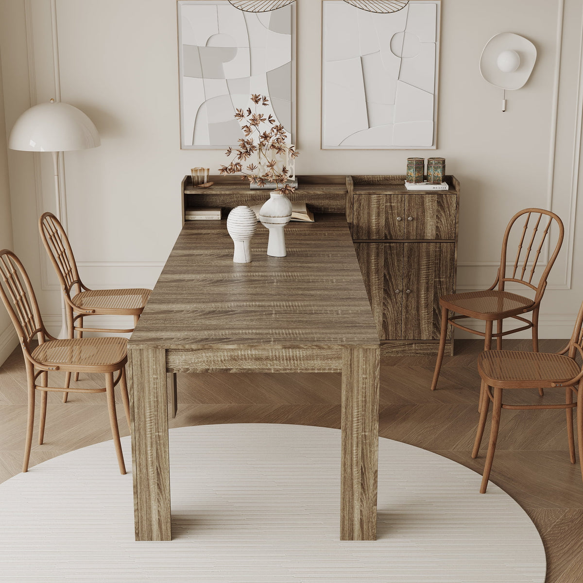Extendable Dining Table with Storage I164