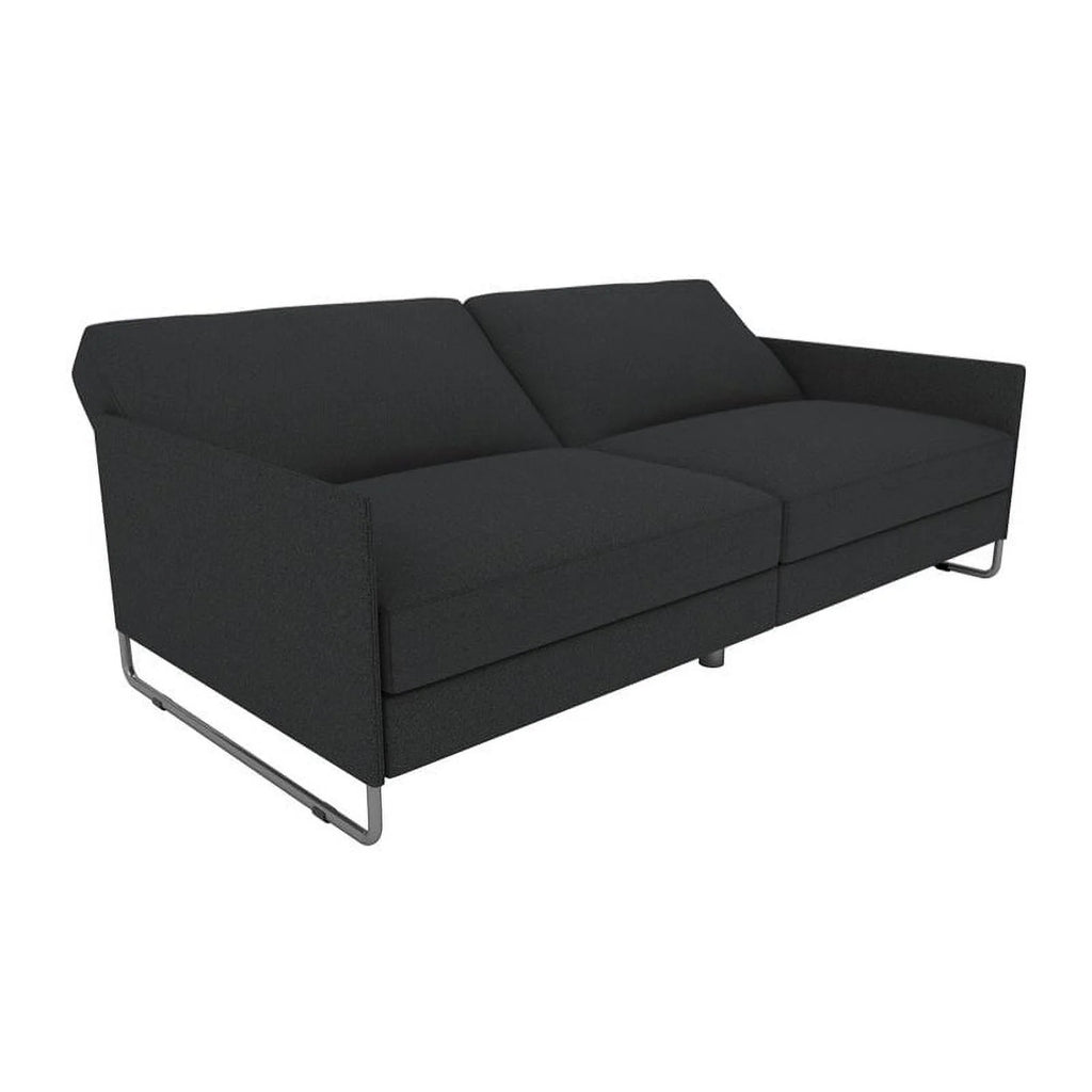 Grey Linen Convertible Futon B714893