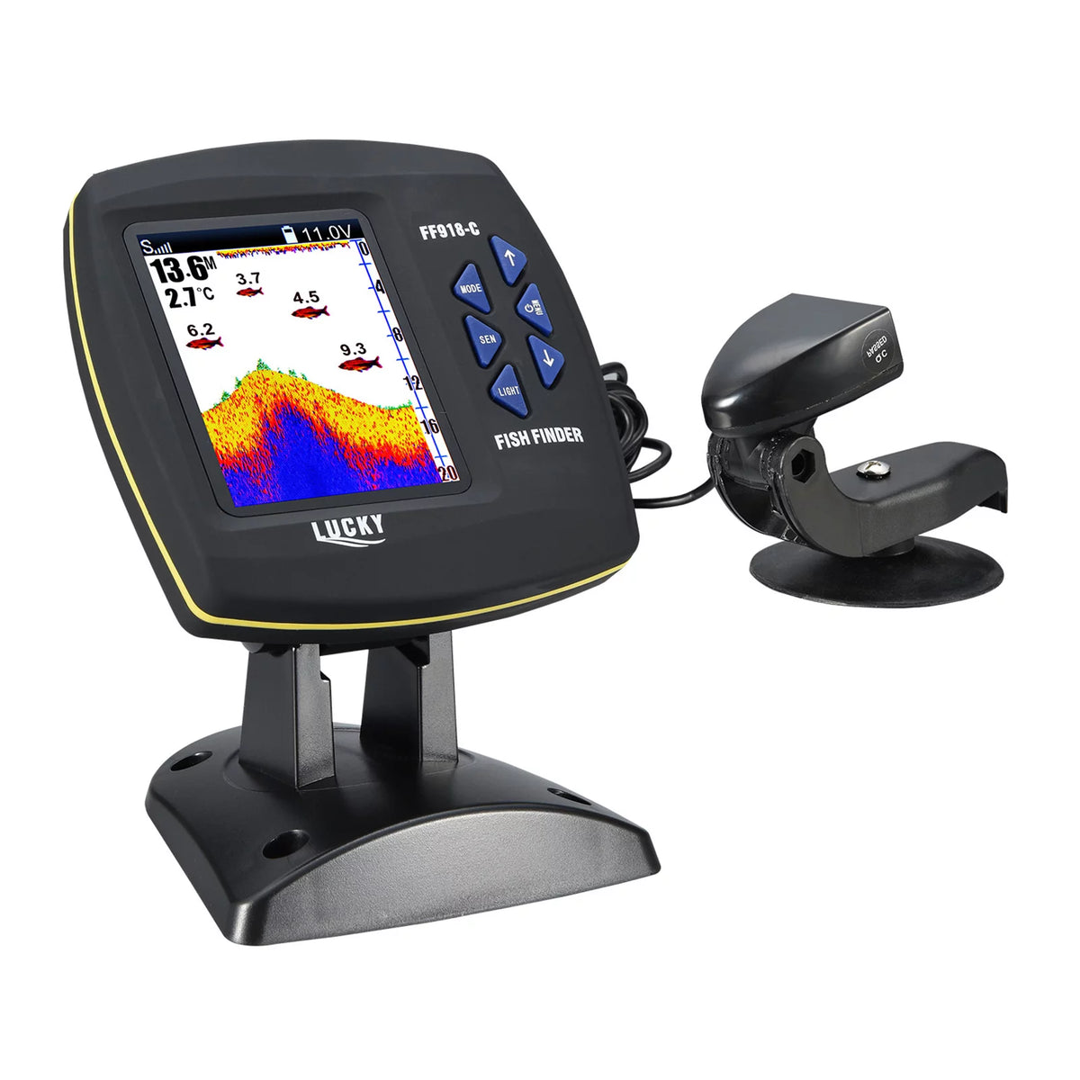 Color LCD Screen Fish Finder 590ft Water Depth H215449