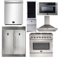 36 Inch Dual Fuel Range, Range Hood, Refrigerator, Microwave Drawer, Dishwasher, Wine Cooler U97307