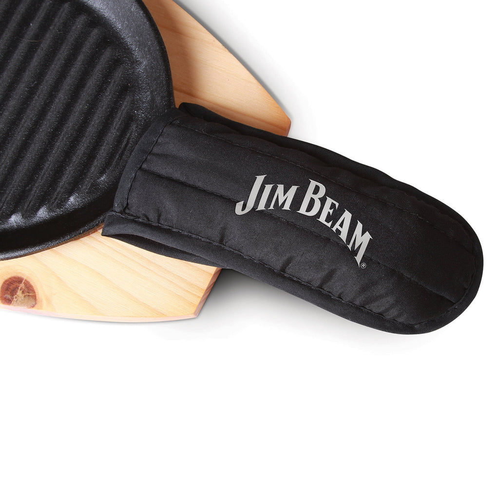 Cast Iron Skillet with Wooden Plate and Handle Cover S4189