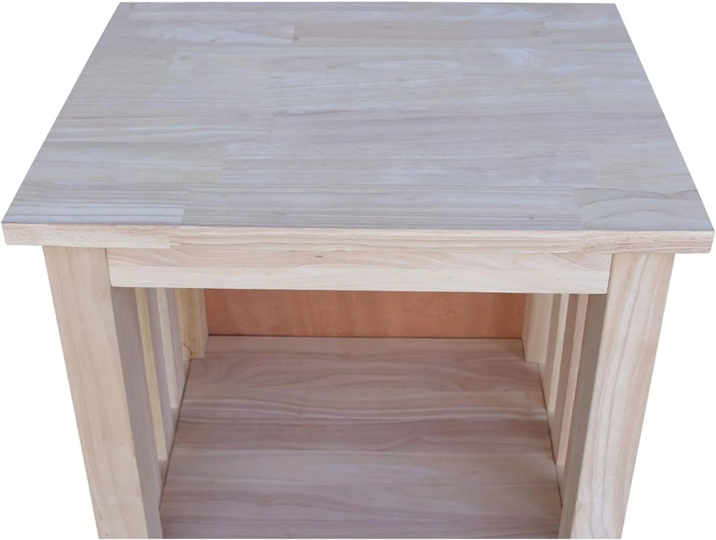 Unfinished Tall End Table V320827