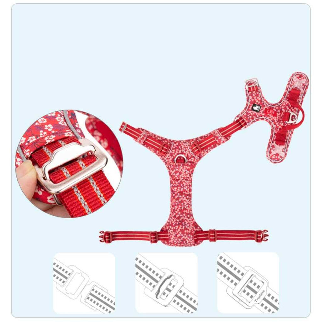 Floral Dog Harness N1204