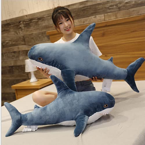 Blue 31-inch Shark Plush Toy Pillow H44356