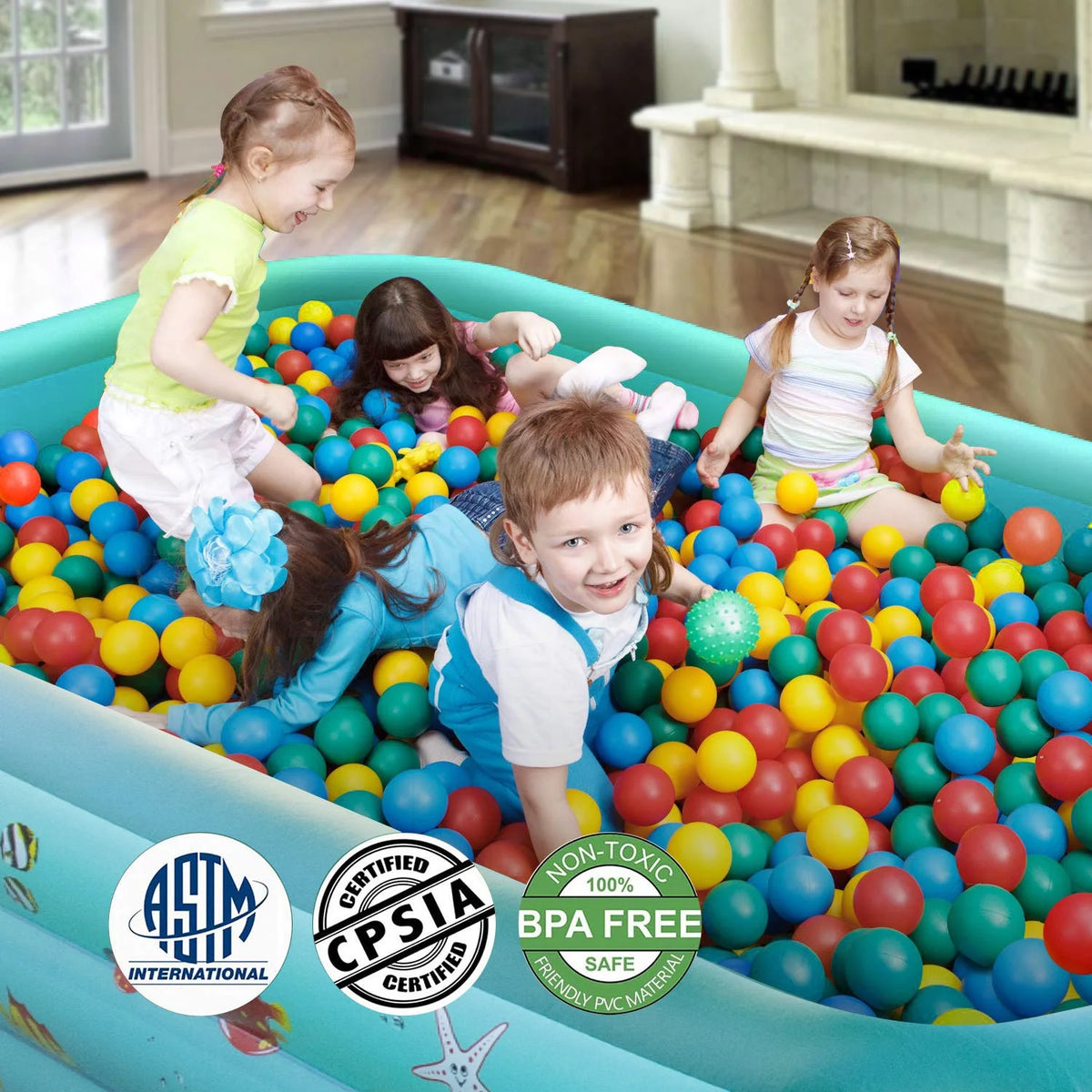 Inflatable Rectangular Family Swimming Pool T179732