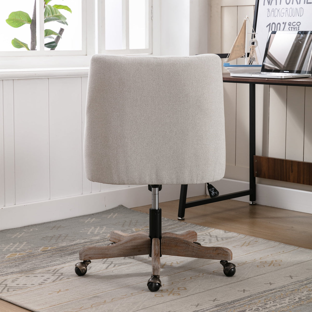 Beige Swivel Shell Chair H92357