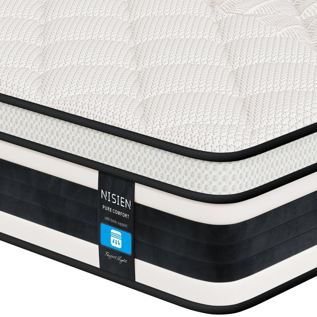 Queen Size 10 Inch Gel Memory Foam Hybrid Mattress D7859