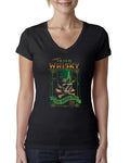Black V-Neck Tee P7597
