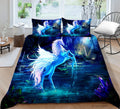 3D Unicorn Printing Duvet Cover Set Twin M672561